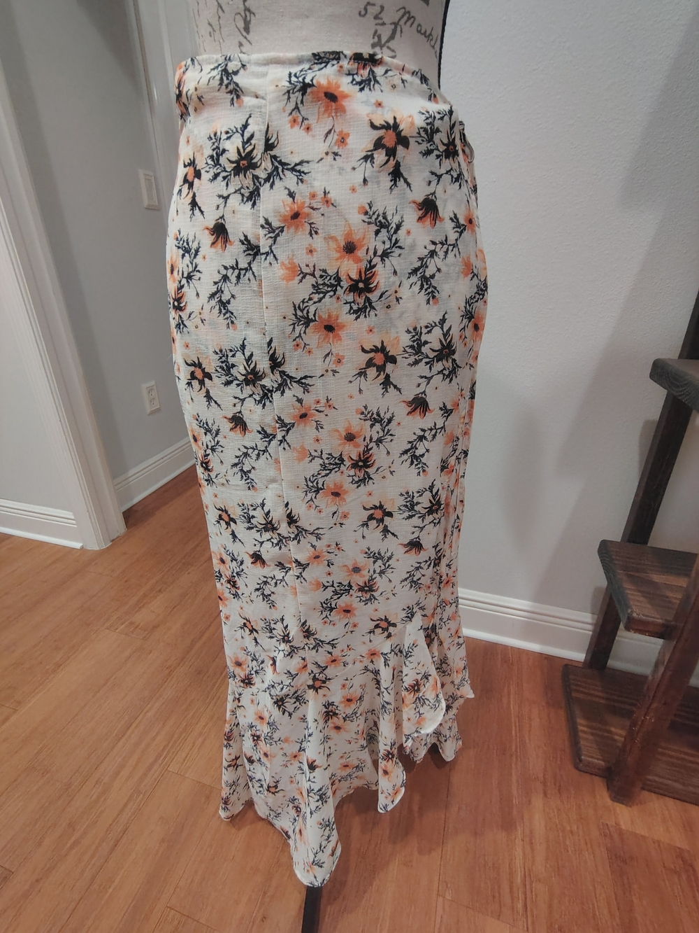 Free People | Edge Floral Side Tie Maxi Skirt